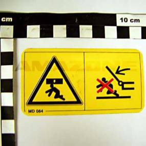 Folie Quetschgefahr Schwenkbereich Warnbildzeichen (Md084) Amazone