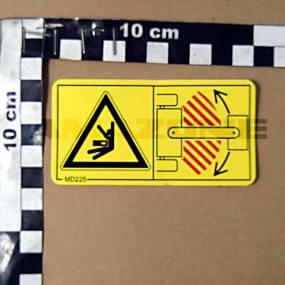 Folie Quetschgefahr Im Knickbereich Warnbildzeichen (Md225) Amazone