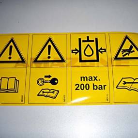 Folie Kombi-Sicherheitsaufkleber Md095-Md096-Md102-Md199 (Md124) Amazone