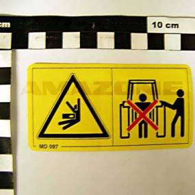 Folie Kraftheber Von Außen Bedienen Warnbildzeichen (Md097) Amazone