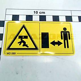 Folie Abstand Bei Angehobenen Teilen Warnbildzeichen (Md089) Amazone