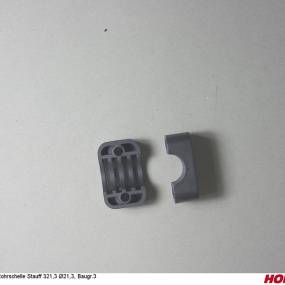 Rohrschellenpaar 1Loch Gerippt Ø21,3 (04002475) Horsch