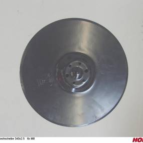 Sechscheibe 343X2.5 Gewölbt/Glatt 6L (23010201) Horsch